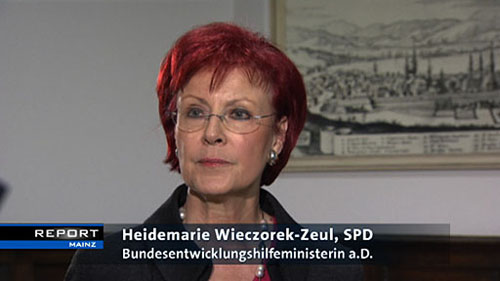 Heidemarie Wieczorek-Zeul die Bundesentwicklungshilfeministerin a.D.