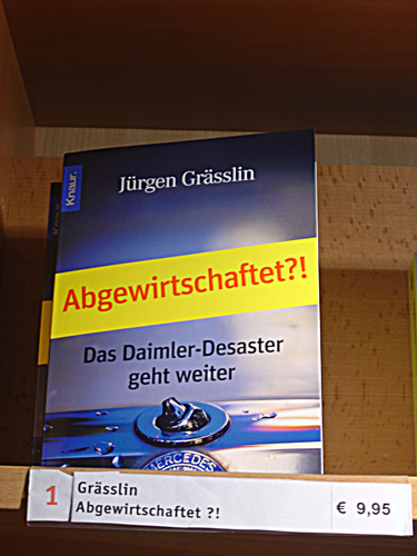 Buch Abgewirtschaftet von JG auf Platz 1 in der 
	Buchhandlung Rombach