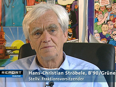 Hans-Christian Strbele in Report Mainz